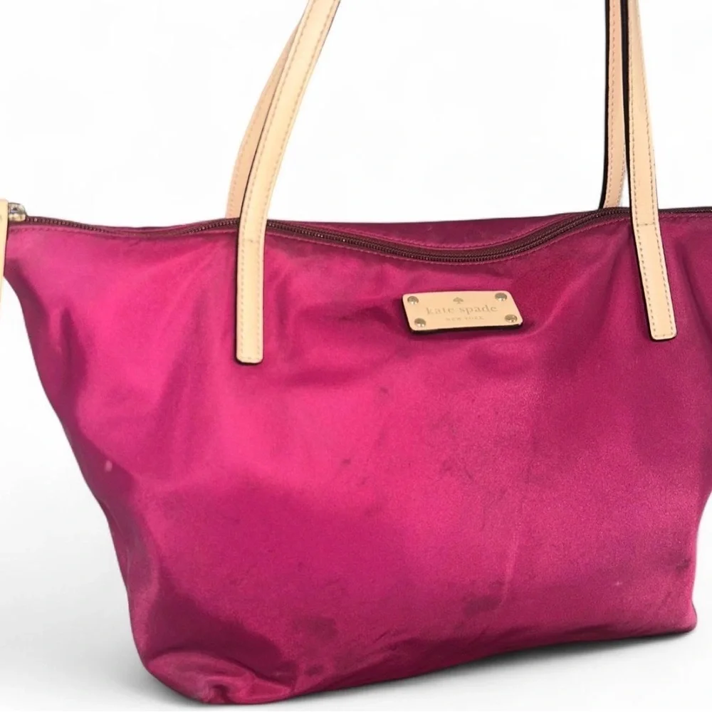 Kate Spade Magenta and Cream Tote
